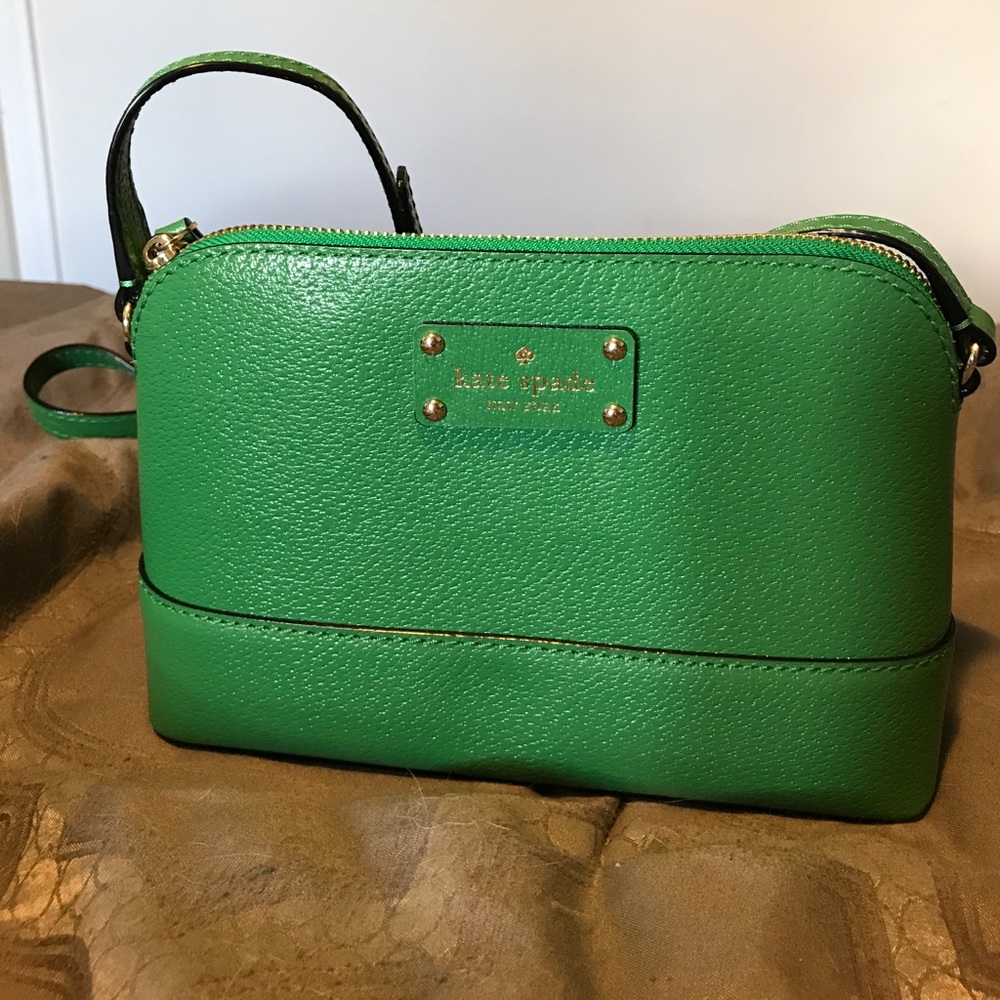Kate Spade kelly green cross body handbag