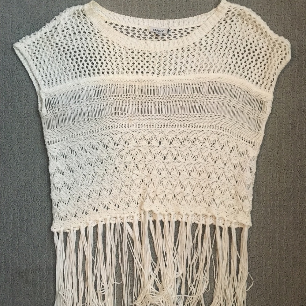 Fringe Knit Top