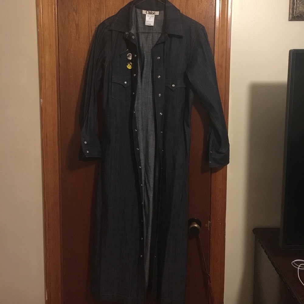 Denim jean dress or jacket. Like new!