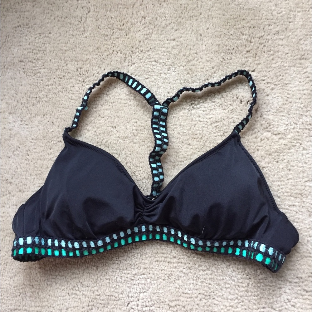 Victoria's Secret black crochet bikini top