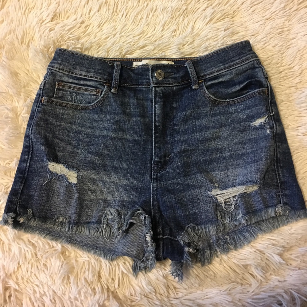 High waisted denim Abercrombie shorts