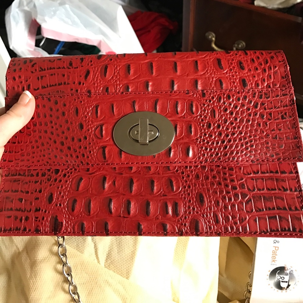 Genuine leather designer purse