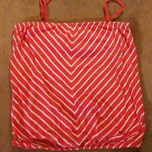 Old Navy Coral and white top