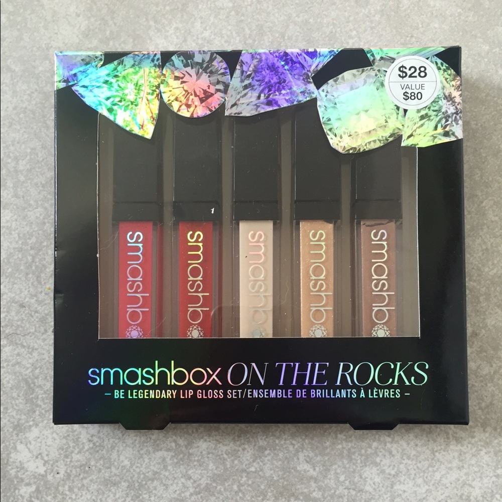NIB Smashbox On The Rocks Legendary Lipgloss Set