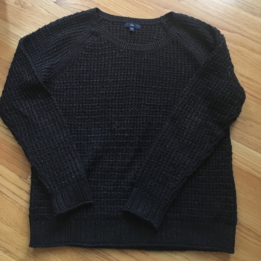 Black and gold sweater