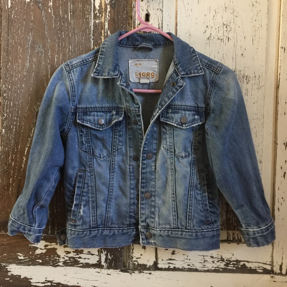 Boys Distressed Denim Jacket