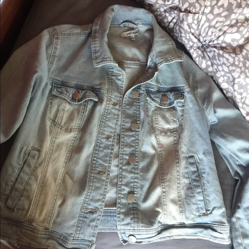 Light wash denim jacket