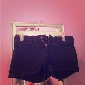 Low Rise Denim Short-Shorts