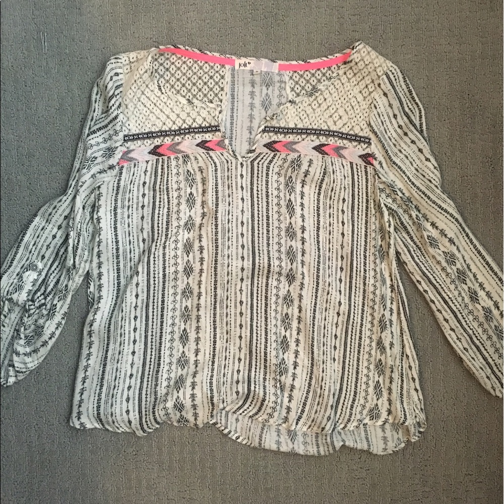 Long sleeve blouse