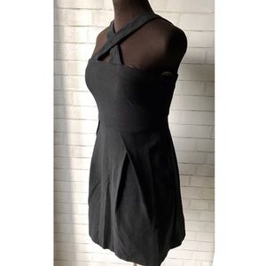 Banana Republic Cross Strap Little Black Dress 4