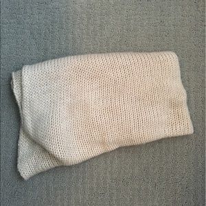 Tan knit scarf