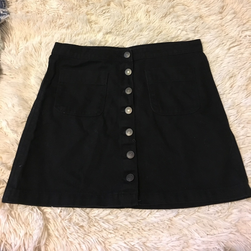 Black denim Brandy Melville skirt