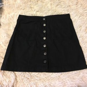 Black denim Brandy Melville skirt