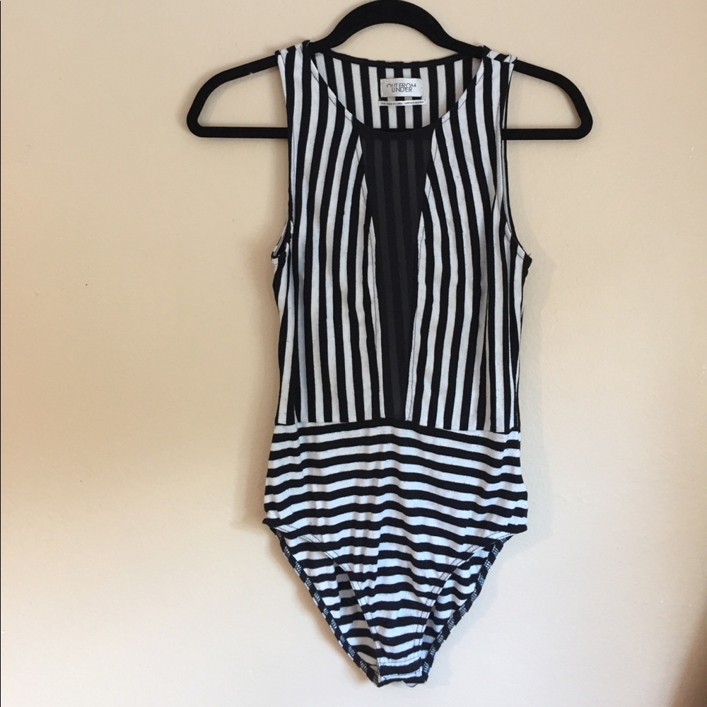 OUT FROM UNDER Striped Onesie