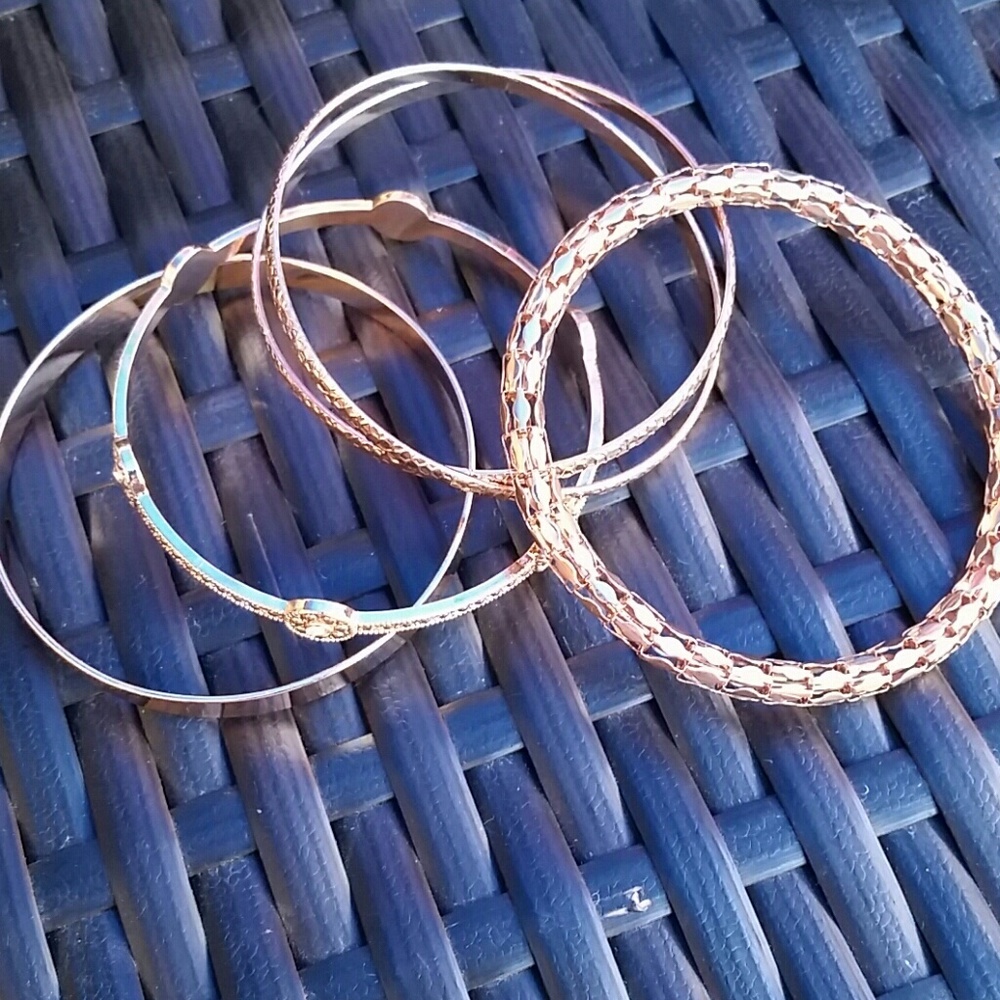 4 Gold bracelets