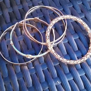 4 Gold bracelets