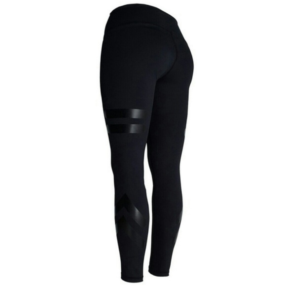 Brand New Black Moto High Rise Workout Leggings - Picture 3 of 6