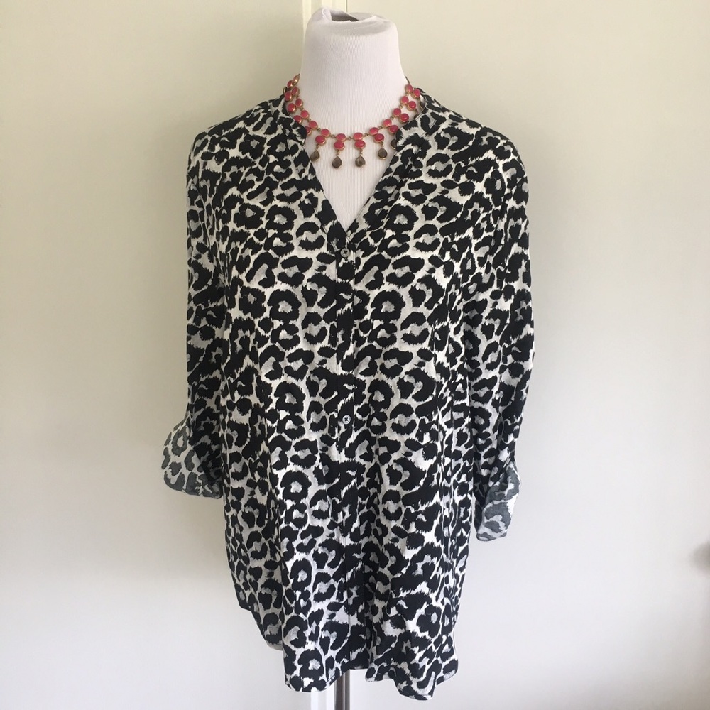 Soft Joie Animal Print Blouse