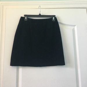 Black velvet skirt