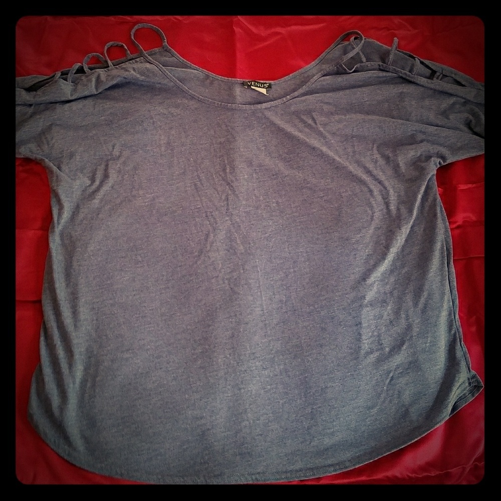**sold** venus cold shoulder shirt XL NWOT