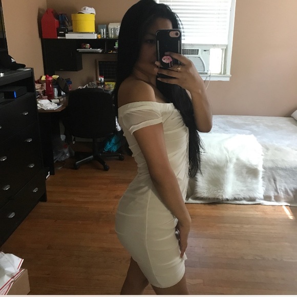 Keeks White Mesh Mini Dress - Picture 2 of 8