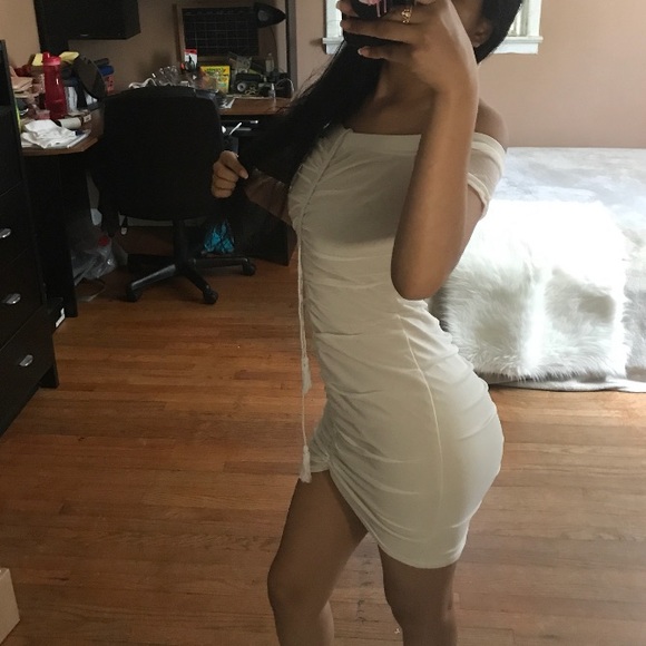 Keeks White Mesh Mini Dress - Picture 3 of 8