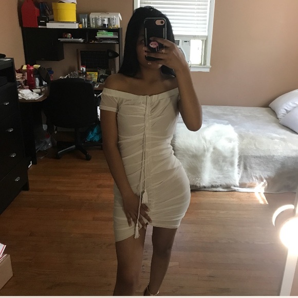 Keeks White Mesh Mini Dress - Picture 4 of 8