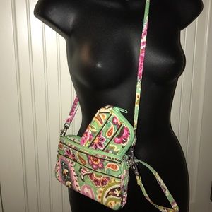 Vera Bradley Wristlet Crossbody with Tech Case