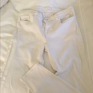 J Brand white straight leg jeans
