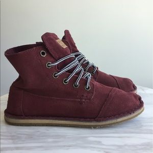 Toms Tomboy Maroon Booties