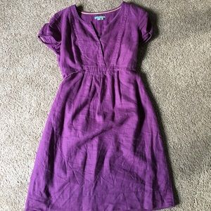 Boden purple linen dress Size 10