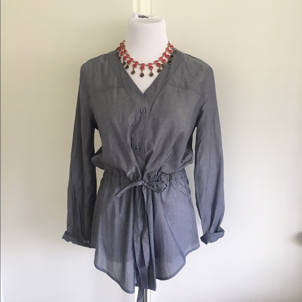 Laundry Tie-Waist Blouse