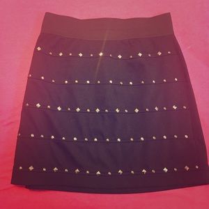 Allen B Black Studded Skirt