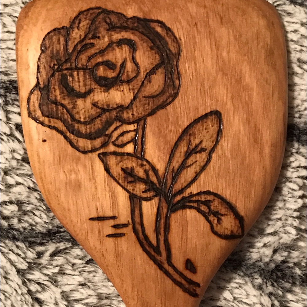 Handmade wooden spoon