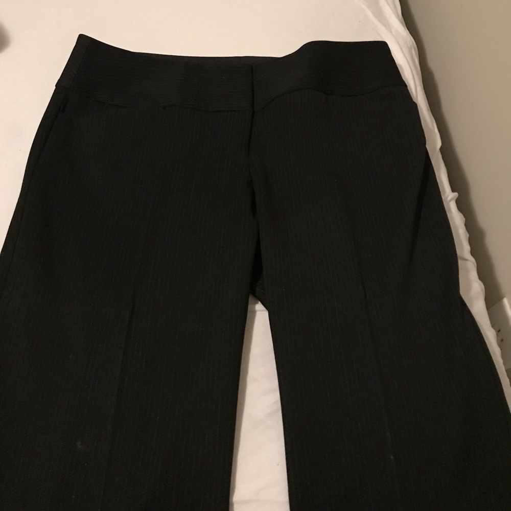 Express editor black pinstripe pants