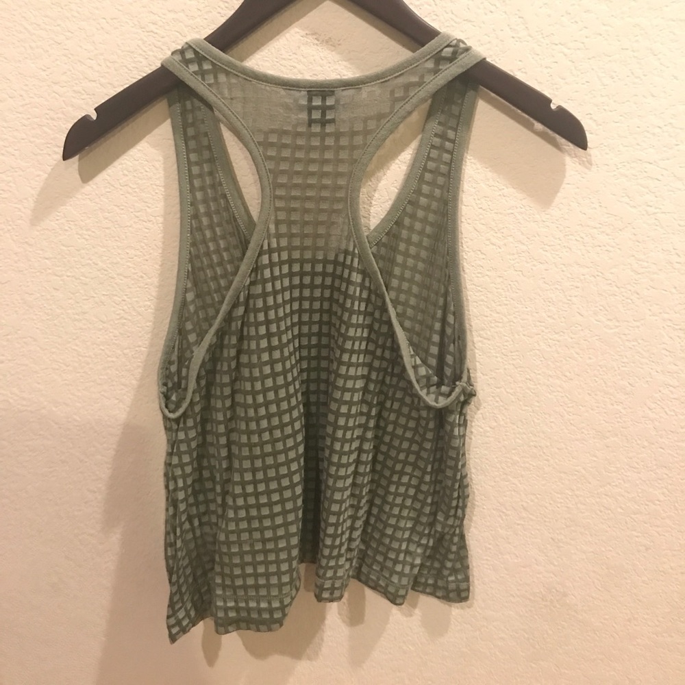 Sheer Razor Back Tank Top - Picture 2 of 4
