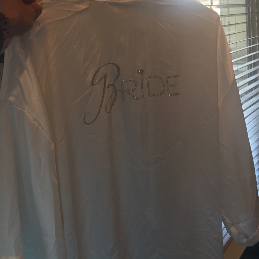 VSecret Bride robe & tank, I DO &bridal party tank