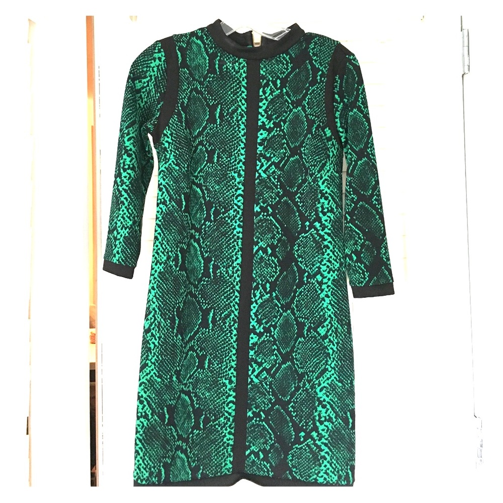 Juicy Couture Python Print Stretch Jersey Dress - image 1