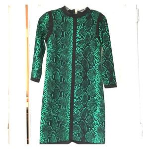 Juicy Couture python print stretch jersey dress