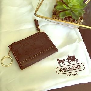 Coach brown wallet- Card and Coin
