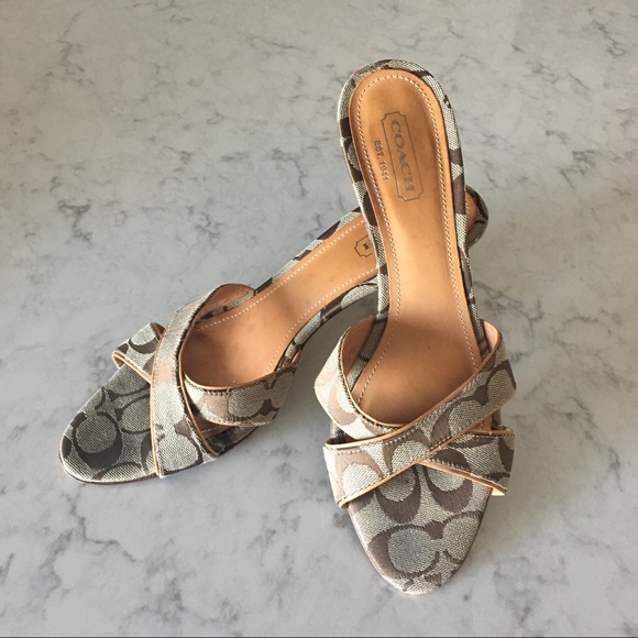 Coach Shoes - Coach Monogrammed stiletto heels - 9.5