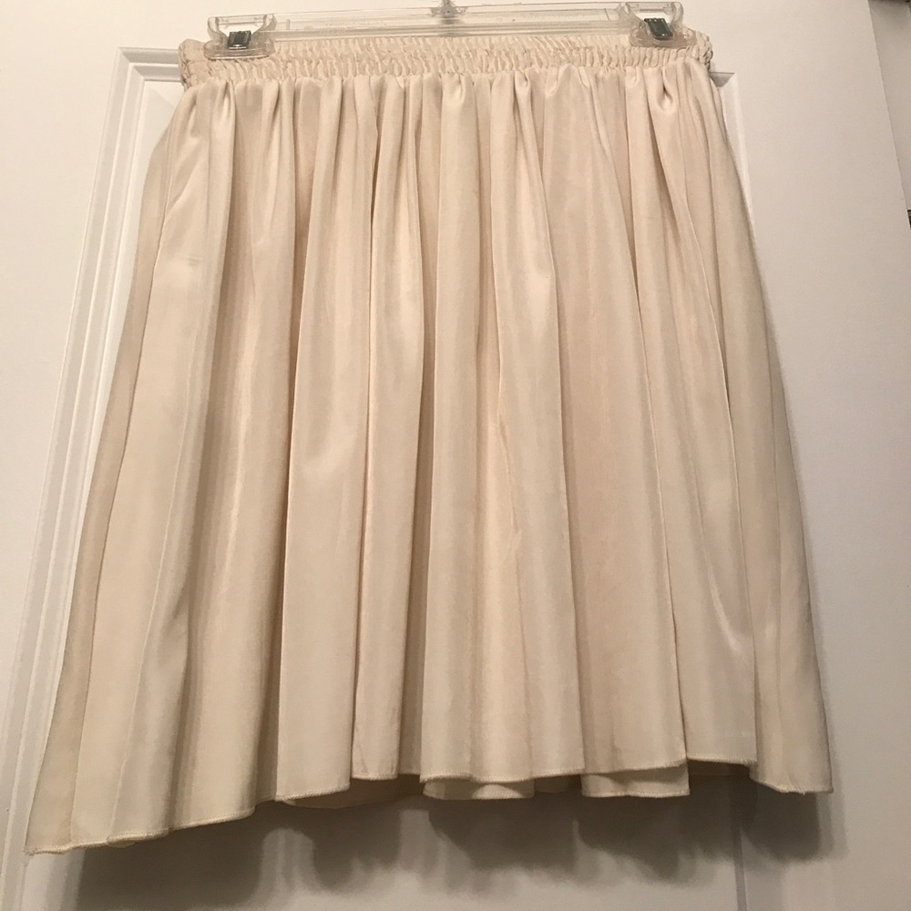 American apparel white mini skirt