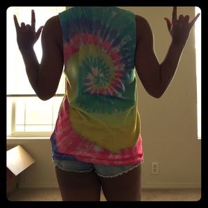 Bring Me The Horizon tie dye muscle tank