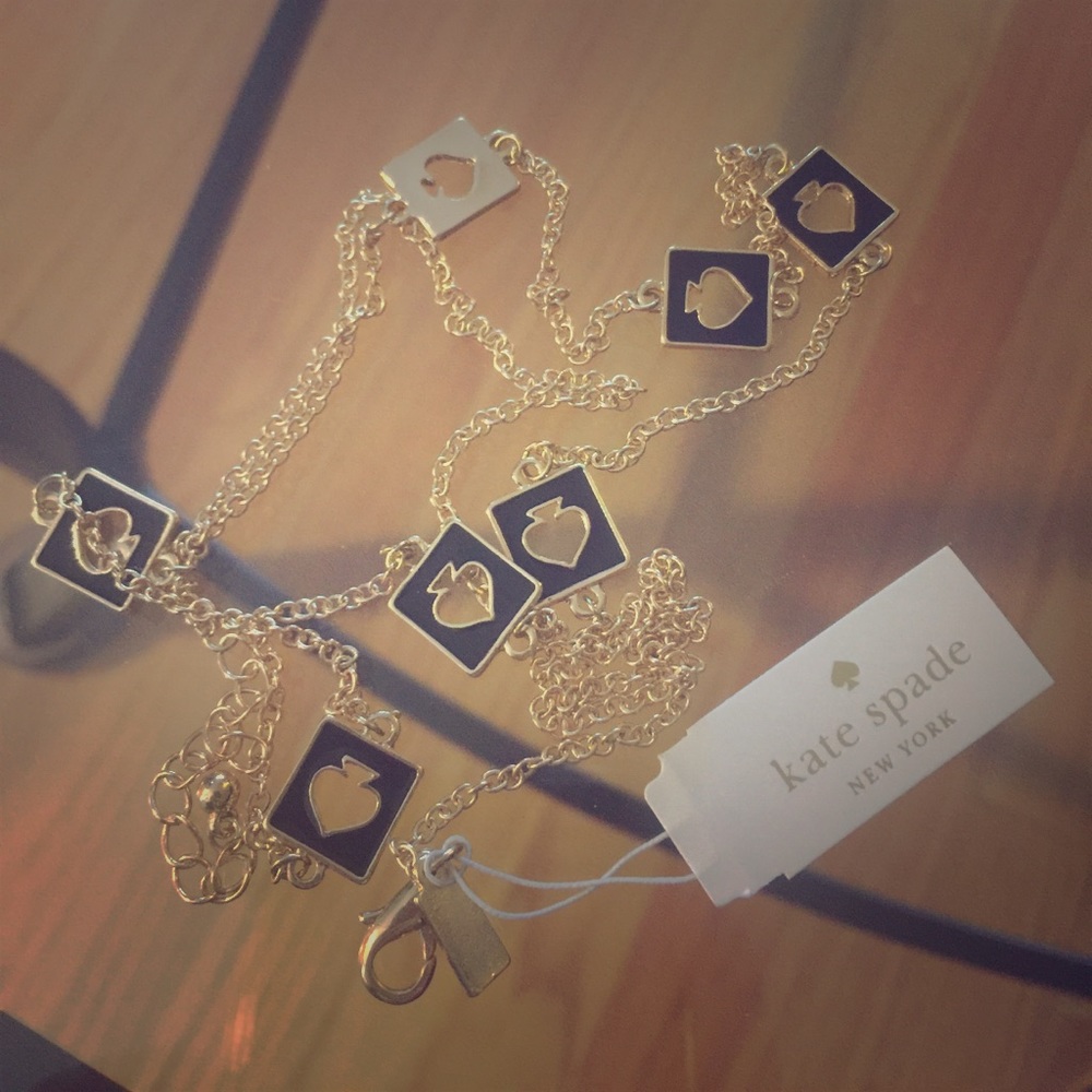 Kate Spade necklace - black and gold!