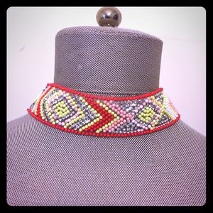 Beaded choker necklace free people Anthropologie