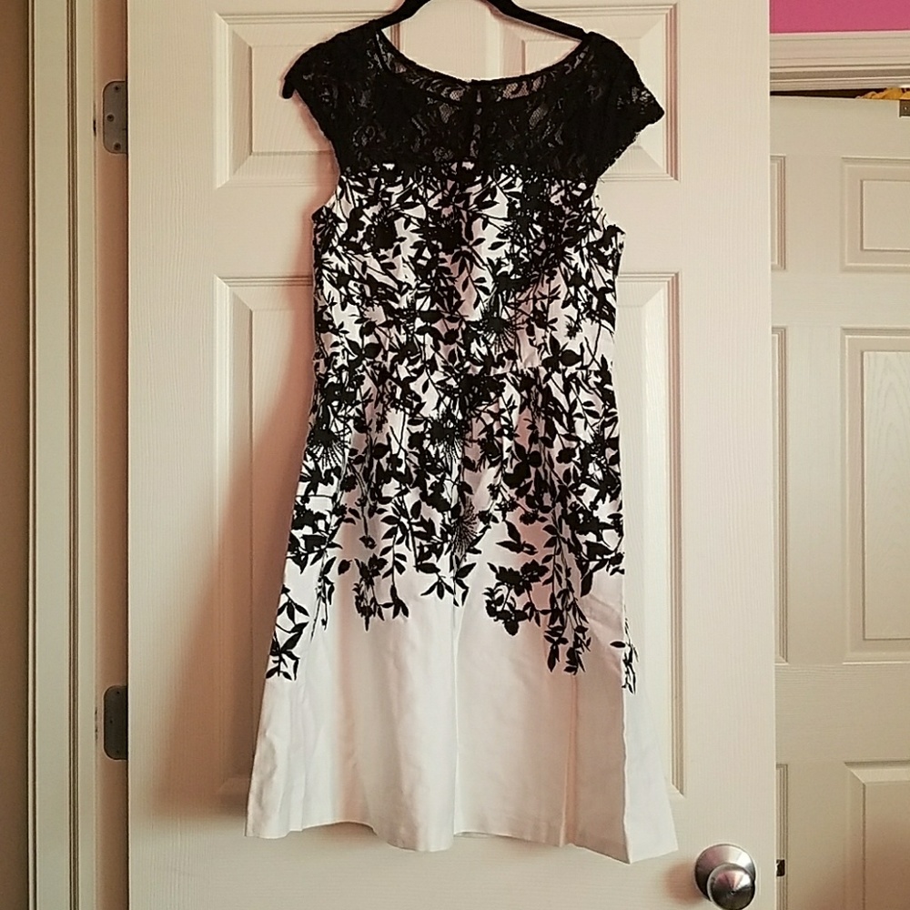 Black and white dress