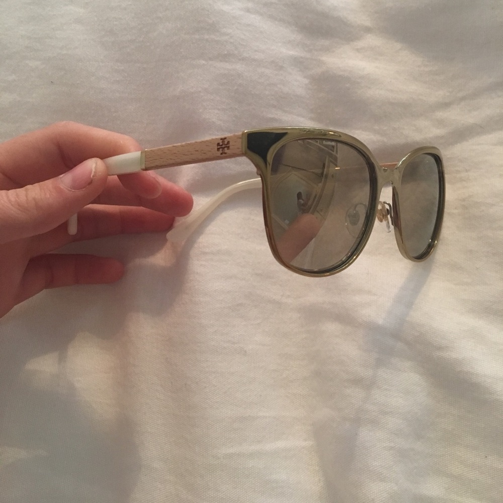 Gold Tory Burch Sunglasses