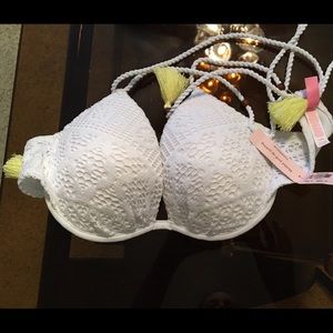 NWT Victoria's Secret Push-Up Bikini Top 34C