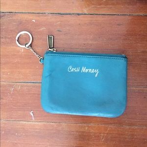 Rebecca Minkoff leather wristlet "cash money"