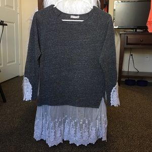 Long Sleeve Lace Blouse